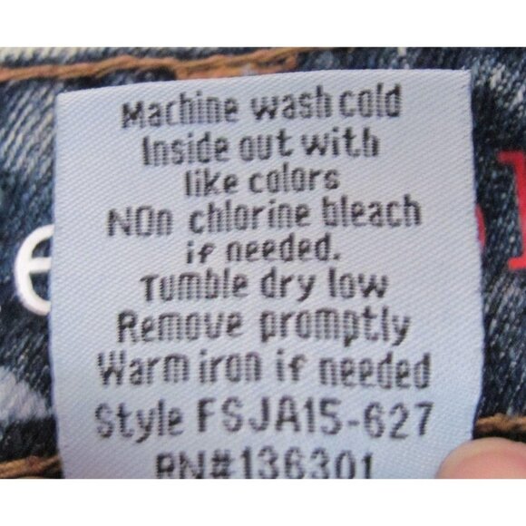 Freestyle Revolution Denim Cutoffs Distressed Star - Picture 9 of 12